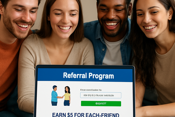 Profit Clicking Sites with Referral Programs illustration