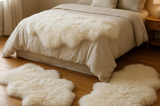Add Fluffy Rugs for Softness and Warmth illustration