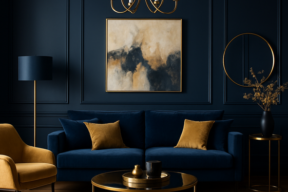 Bold Navy Blues for a Dramatic Touch illustration