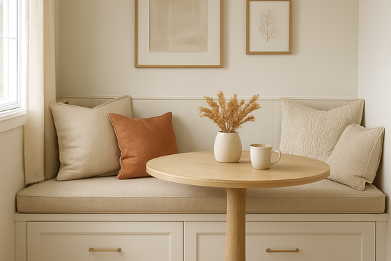 Integrate Built-In Seating with Storage illustration