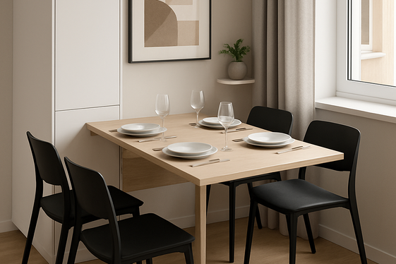 Choose Foldable or Extendable Dining Tables illustration