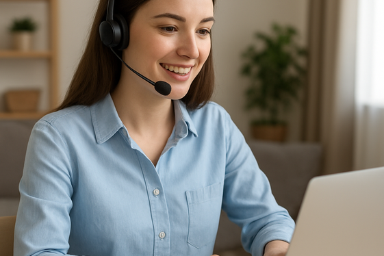 Virtual Customer Service Associate at Amazon illustration