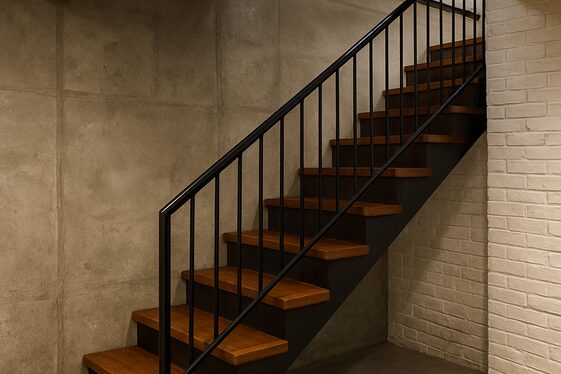 Mix Materials: Combine Metal and Wood for Interest illustration