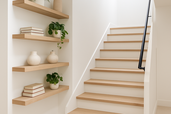 Add Floating Shelves for Style and Storage illustration