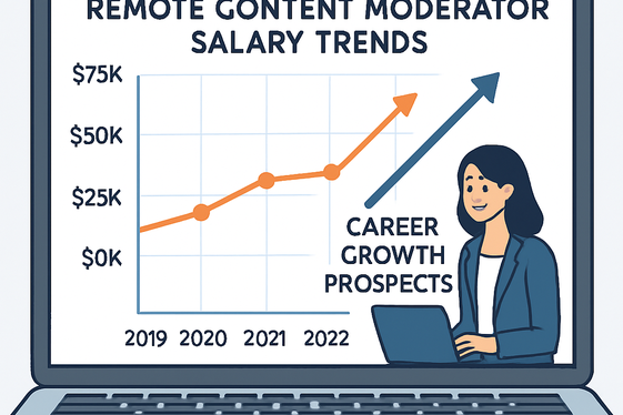 Average Pay and Growth Prospects for Content Moderators illustration