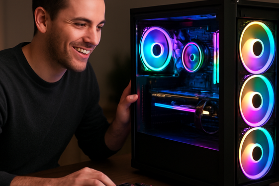 Sell Custom Gaming PCs and Accessories illustration