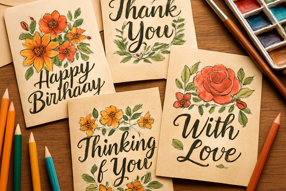 Crafting Customized Greeting Cards illustration