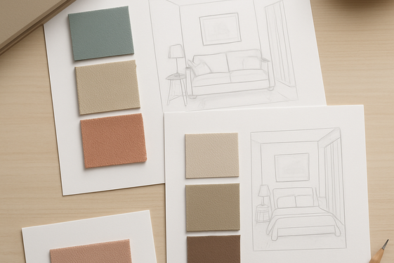 Coloring Services for Interior Designers illustration