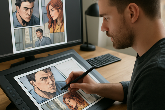 Working as a Digital Colorist for Comics illustration