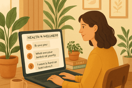 Health and Wellness Chat Moderators illustration