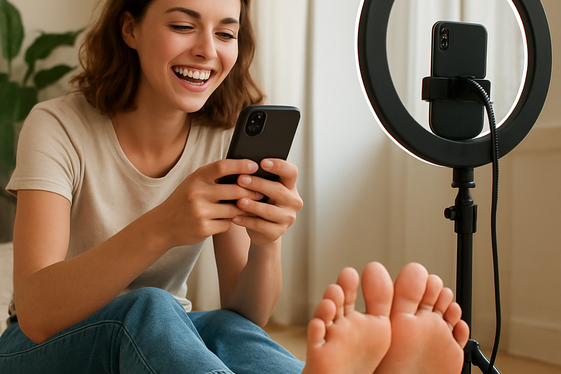 Using Social Media to Boost Your Feet Picture Sales illustration