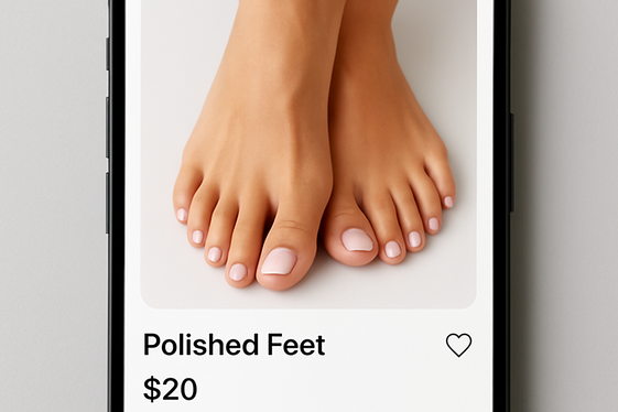 How to Set Up a Professional Feet Photo Profile illustration