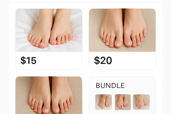 Pricing Your Feet Pictures to Make Consistent Sales illustration