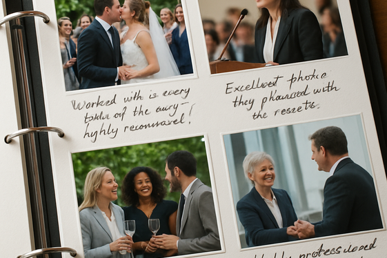 Prepare a Portfolio and Client Testimonials illustration