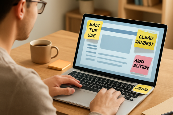 Website Testing and Feedback illustration
