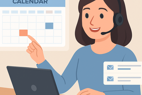 Virtual Assistant Tasks illustration