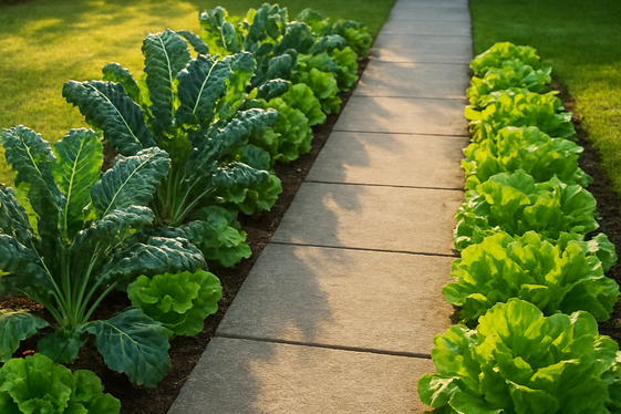 Plant a Border Vegetable Garden Along Walkways illustration
