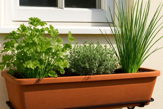Add a Window Box Herb Garden for Convenience illustration