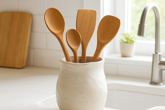 Stylish Clay Utensil Holders illustration