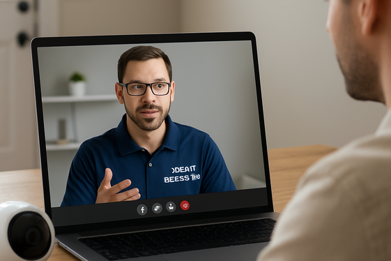 Virtual Home Security Consulting illustration