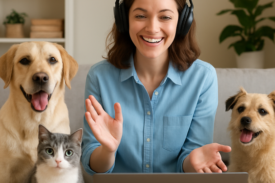 Online Pet Care Guidance for Homeowners illustration