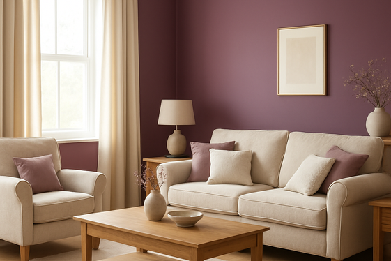 Plum and Cream: A Timeless, Soft Contrast illustration