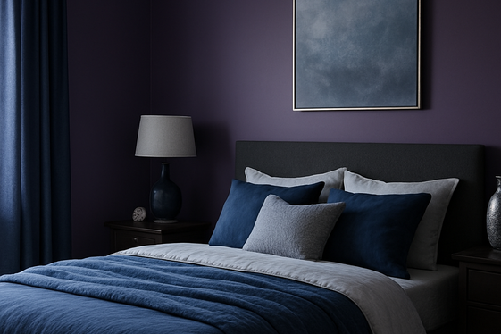 Rich Plum with Blue Undertones for Cool Ambiance illustration