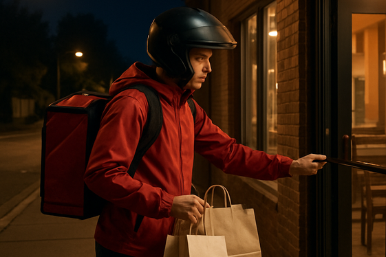 Deliver Food with Popular Apps illustration