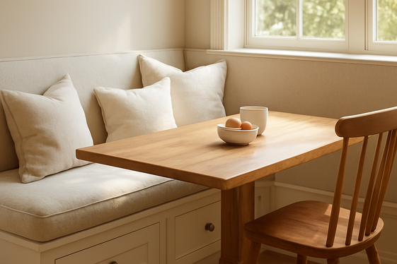Maximal Comfort with Built-In Banquettes illustration