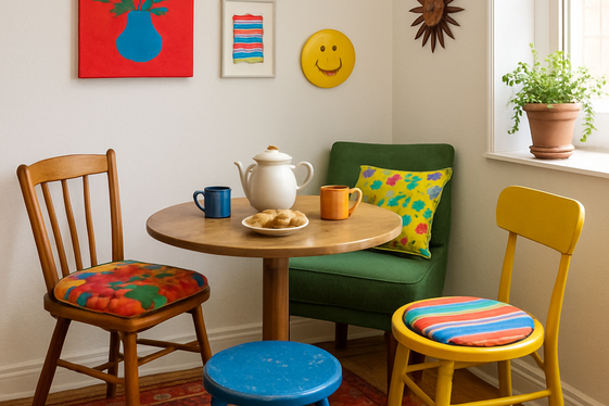 Eclectic Mix-and-Match Seating for a Fun Vibe illustration