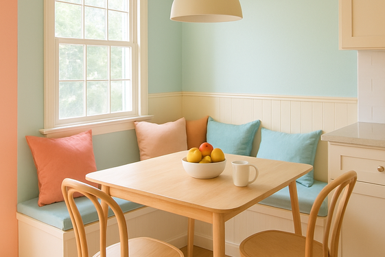 Bright and Airy Nooks with Pastel Hues illustration