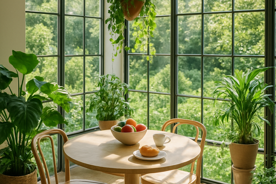 Light-Filled Breakfast Nooks with Floor-to-Ceiling Windows illustration