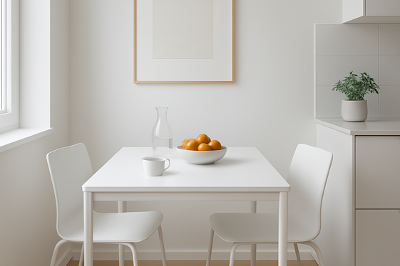 Sleek Minimalist Breakfast Nooks with Clean Lines illustration