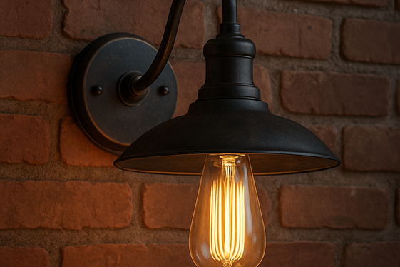 Industrial Chic: Metal and Edison Bulb Combos illustration