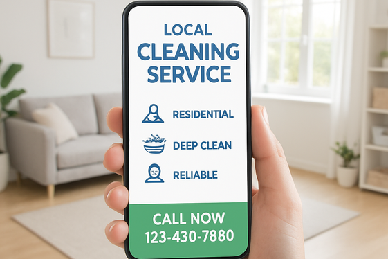 Share Sponsored Posts for Home Cleaning Services illustration