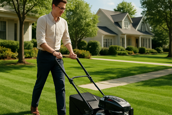 Offer Lawn Care and Yard Work Services illustration