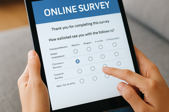 Take Paid Surveys and Participate in Market Research illustration