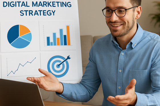 Digital Marketing Consultant illustration