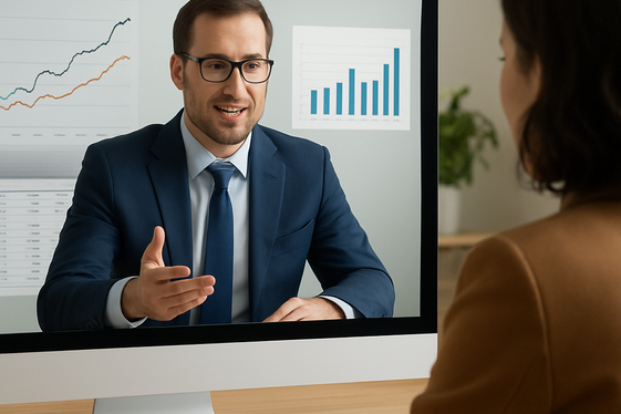 Consulting in Finance or Real Estate illustration
