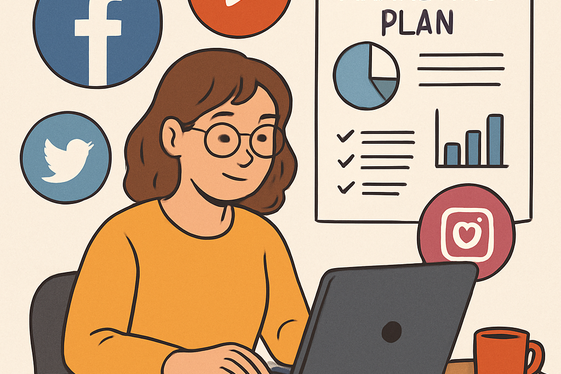 Social Media Management for Small Businesses illustration