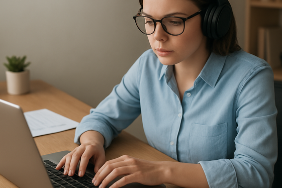 Transcription Services for Healthcare and Legal illustration