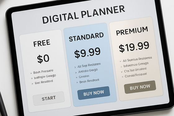 Pricing Your Digital Planners to Attract Buyers illustration