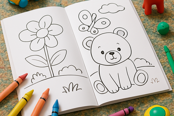 Kids’ Activity and Quiet Time Books illustration