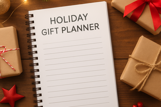 Holiday Gift Planners and Trackers illustration