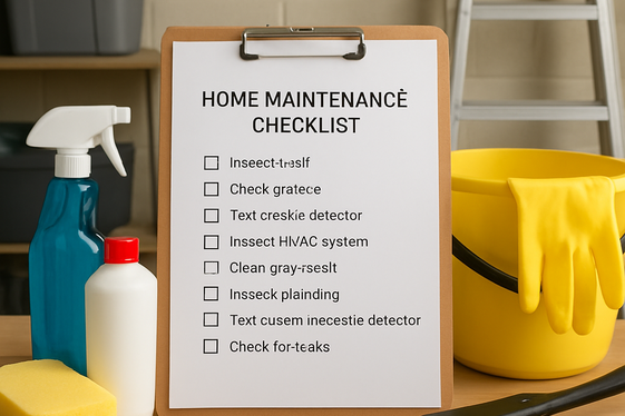 Home Maintenance Checklists illustration