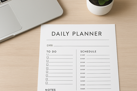 Minimalist Daily Planners illustration