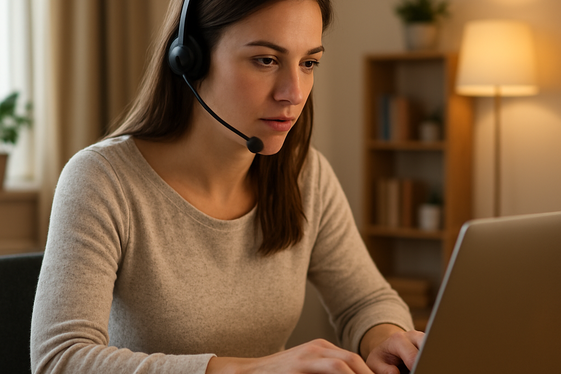 Virtual Customer Service Representative with Daily Payments illustration