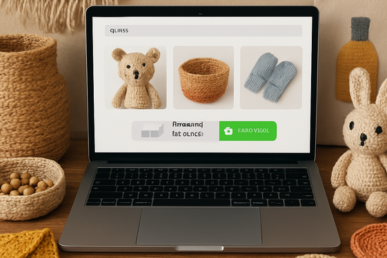 Selling Handmade Crafts Online with Same-Day Payment illustration