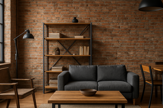 Exposed Brick Walls for Industrial Style illustration