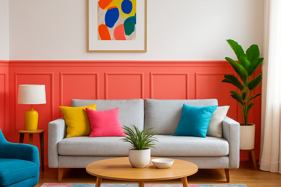 Wainscoting in Bold Colors to Make a Statement illustration